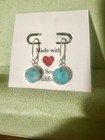 Turquoise Necklace And Earrings In Sterling Silver