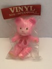 Vintage Occupied Japan Celluloid Jointed Pink Bear Doll Toy Original Package         