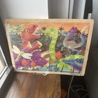 Lot Of 2 Melissa And Doug Dinosaur Wood Puzzles Pieces Free Shipping