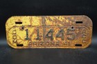 1941 Arizona License Plate Topper Attachment Tag