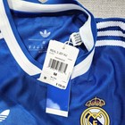 Adidas Real Madrid Soccer Jersey Blue White Mens M Team Jersey Authentic Player