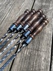 5 Pcs Heavy-duty Stainless Lula Kebab Skewers 11ga  3 Mm   wooden Handle     26 