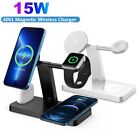 15w 4in1 Wireless Charger Station For Iwatch Se 8 7apple Iphone 14 13 Pro 12 11