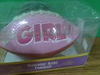 It s A Girl Football Baby Birth Announcement Sports Keepsake