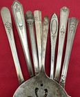 15 Pc Antique To Vintage Silverplated Tomato Spoons   Servers No Monograms