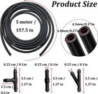 Windshield Washer Hose Kit  4 Meter Washer Fluid Hose   12 Pcs Hose Connectors  