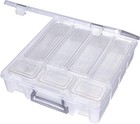 Artbin Designs 6967abd Super Satchel  Clear With Sliver Latches And Handle