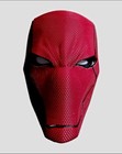 Superhero Full Face Latex Costume Mask Red black Halloween Adult Unisex One Size