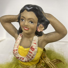 Vintage Hula Girl Dancer Nodder Bobble Chalkware 1950s 7 25    Made In Japan