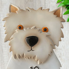 Allen Designs Westie Dog Clock Standard Wall Clock