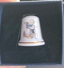 Reutter Porzellan Thimble Girl Hummel Holding Sheep Lamb Nib