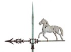 Vintage Lightning Rod - Trotting Horse - 1890 s Era