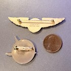 Lot 2 Vintage Rare Alaska Airlines Pins Pilot Wings Employee Service  excellent 