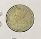 1921 Canada 25 Cents Quarter 0 8000 Silver Asw 0 15 Oz Free Shipping