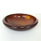 Handmade Turned Wood Bowl With Footed Base