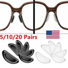 5-20 Pairs Eyeglass Nose Pads Soft Silicone Adhesive Glasses Nose Pad Anti-slip