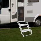 Aluminum Foldable Alloy Scissor Stairs  2 Steps Ladder For Heavy Duty Rv camper
