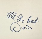 Dion Dimucci Signed Autographed 4  X 6   Index Card The Wanderer The Belmonts