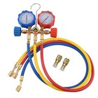 5ft Double Tables Ac Diagnosis Manifold Gauge Freon Blue   0-500psi red   0-800 Psi