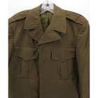 Vintage Wwii Us Army Jacket Men 36 Green Wool Ike Military Uniform 1940s 1946  