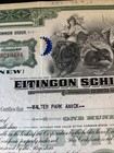 Vtg Stock Certificate Eitingon-schild Walter Park Amick Pennsylvania