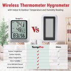 Temppro Tp60-3 Digital Hygrometer Indoor Outdoor Thermometer Wireless Tempera   