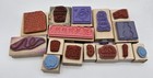  lot Of 15  Random Rubber Stamps New used Vgc 