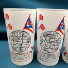 Set Of 4 Vtg The Wonderful World Of Ohio Glass Tumblers 