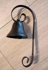 Antique General Store Door Bell  Black Rusty