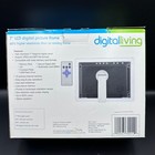 Digital Living 7  Lcd Digital Pic Frame 800x480 Mp3 Player Remote White Black