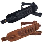 Wayne s Dog Soft Leather Shell Slot Sling Rifle Shotgun Strap  308  357  22 12ga
