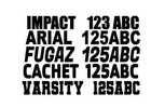 Set Of 2 Watercraft Registration Numbers 3  Lettering Vinyl Boat Jetski Decals