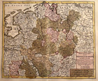Rare 1784 Tirion Antique Hand-colored Engraving - Map Of Westphalia  Germany