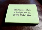 The Viper Room  West Hollywood  Ca  Super Rare Full Matchbox   Green