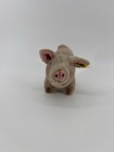 Steiff Jolanthe Pig Plush Vintage 9  Stuffed Original Yellow Button Tag