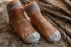 A Pair Children Foot Model Silicone Foot Photography Props Soft Mannequin Foot