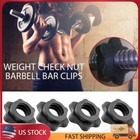 4x Weight Check Nut Barbell Bar Clips Spin Lock Screw Dumbbell Spinlock Collarsd