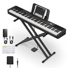 Digital Piano Keyboard Donner Dep-20 Lite With 88 Weighted Keys Stand Pedal