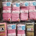 Cm   Caron Latch Hook Yarn Lot 22 Mixed Color Craft Rug Yarn Supplies 