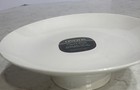 Oneida Chef   s Table 10    White Porcelain Footed Cake Plate