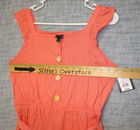Art Class Girls Wide Leg Romper Jumpsuit Size Xl  14-16  Yam Orange