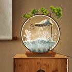 Tabletop Water Fountain With Led Light Indoor Relaxation Desktop Fountain