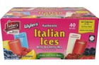 Wylers Italian Ice Berry And Cherry Mix Flavor Freezer Ices Pops 40 Count