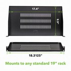 Cantilever Server Shelf Vented Shelves Rack Mount 19  1u 10  250mm  Deep