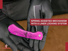Tactical Spring Assist Folding Knife Razor Style Wraith Demon Edc Pocket Knife