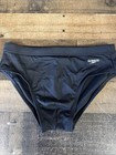 Speedo Men   s Solid Swim Brief Bottoms Black  Size 32 Regular Mpn 8-a000149010