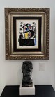 Joan Miro Lithograph Hand Signed stamp   Numb  In The Style Of  1893   1983 framed
