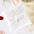 Wedding Ring Pillow  Lace Pearl Ivory Ring Bearer Cushion For Wedding Party
