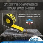 Usa 2  X 10  Winch Lasso Strap D Ring Tow Truck Trailer Wheel-lift Tire Harness
