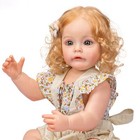 Reborn Baby Dolls 22in Lifelike Newborn Full Body Vinyl Adorable Toddler Awake